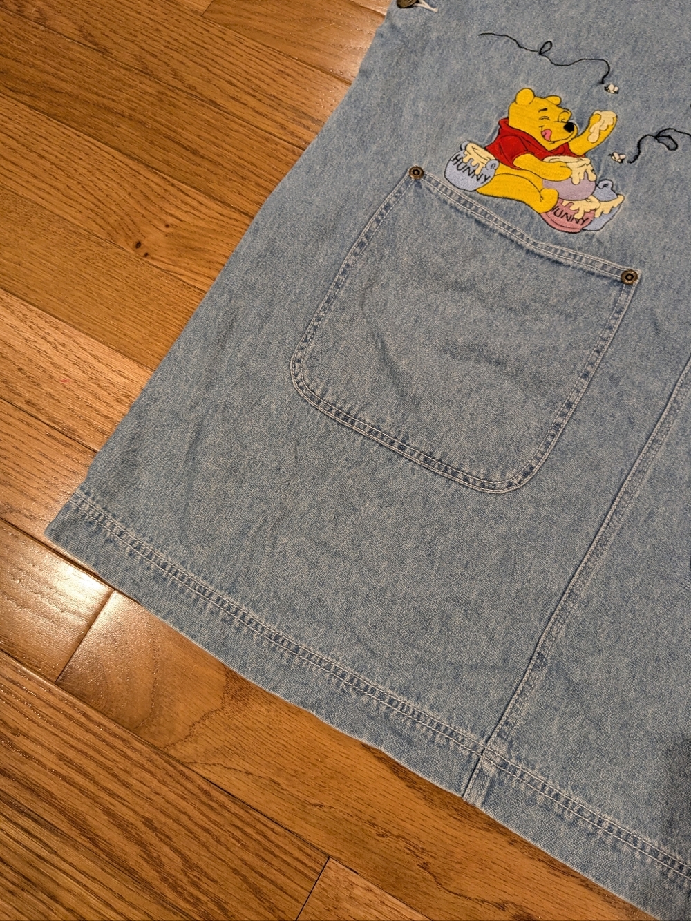 The Disney Catalog Winnie the Pooh & Tigger Embroidered Denim Dress XL - Picture 5 of 16